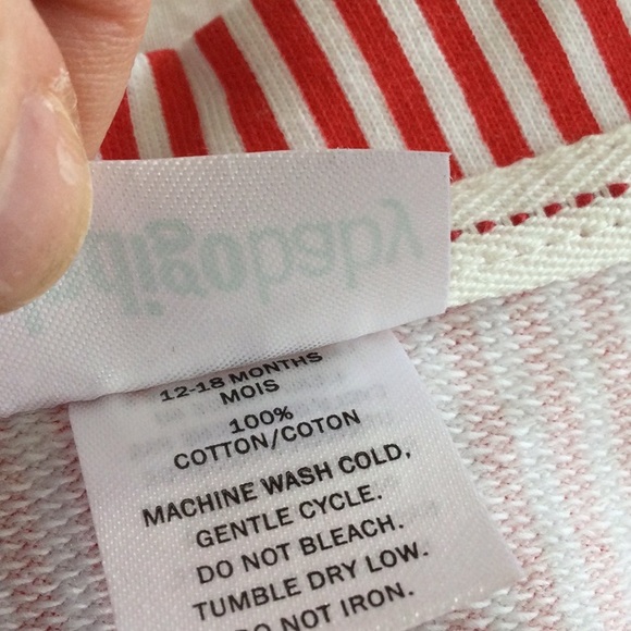 NWT long sleeved striped onesie - Picture 3 of 9